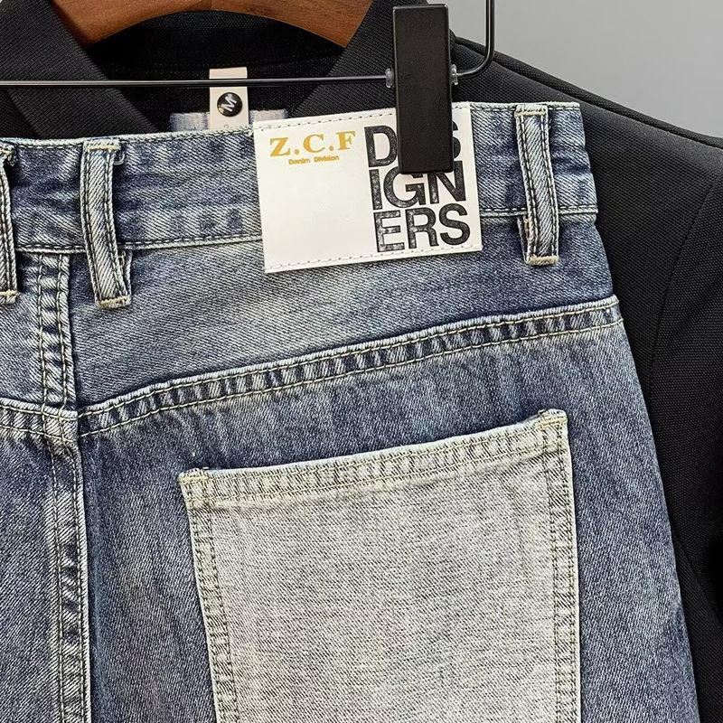 Männer Kleidung der Sommer neue mode marke männer denim shorts ein stück drop verschiffen_voghion.com
