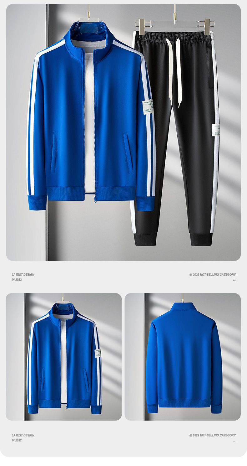Herenkleding Nieuwe herfst- en winter casual sportpak tweedelig herentrui broek trendy tiener vest modepak_voghion.com