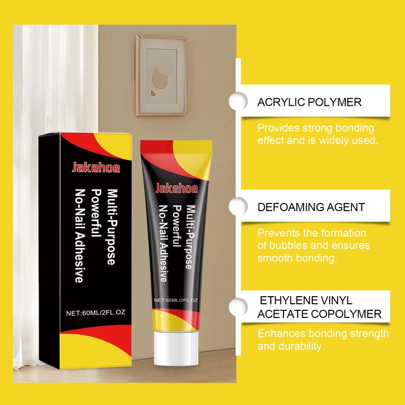 Jakehoe Multi-Purpose Nail-Free Wood Cermet Plastic Interior Decoration Easily Install Nail-Free Glue_voghion.com