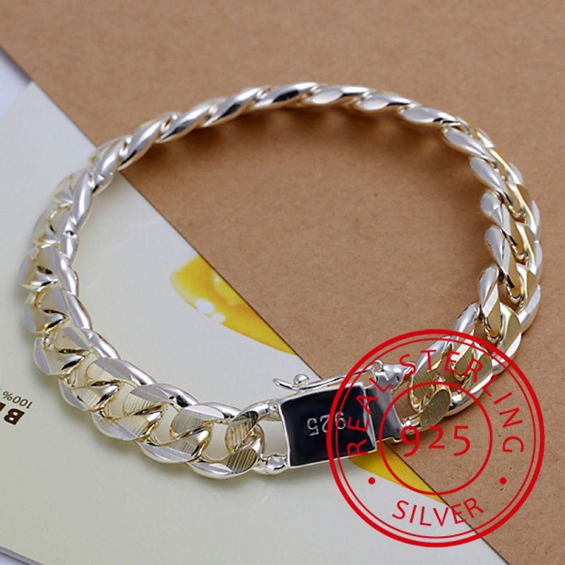 QSZB miesten pulseras 10 mm leveä 21 cm paksu hieno muodikas sier-rannekoru naisten hienoille koruille_voghion.com