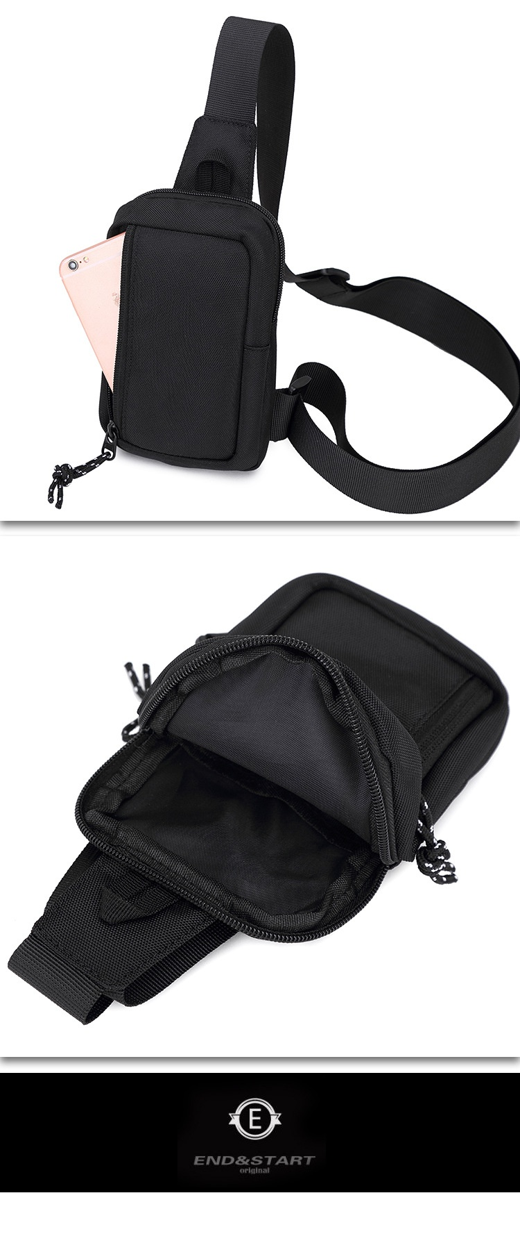 Crossbody Bag The 2024 New Model of Close-fitting Anti-theft Street Fashion Sports Mini Chest Bag Valuables Can Be Carried at Any Time_voghion.com