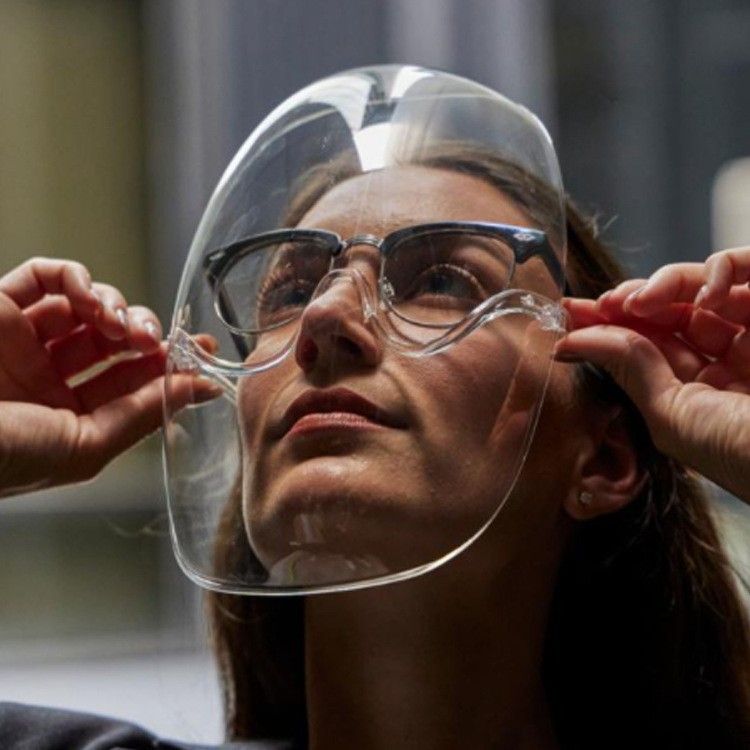 LazyZoom Neue transparente Vollgesichtsmaske, erweitertes Anti-Öl-Fahrradschild aus Kunststoff_voghion.com
