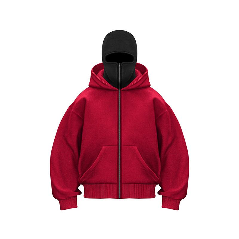 DIY Light-Up Hooded Sweatshirt For Men & Women - Autumn Winter Couple Zipper Jacket With LED Board (Black, Gray, Red)_voghion.com