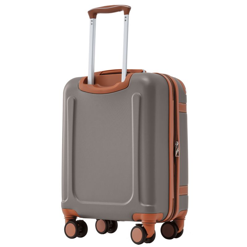 Hartschalenkoffer, Handgepäck, 4 Rollen, ABS-Material, TSA-Schloss, 56x38.5x23.5 Cm_voghion.com