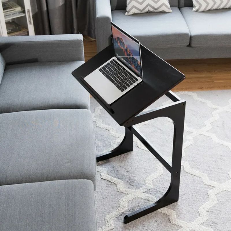 With Sofa Top Tilting Side Table Bamboo_voghion.com