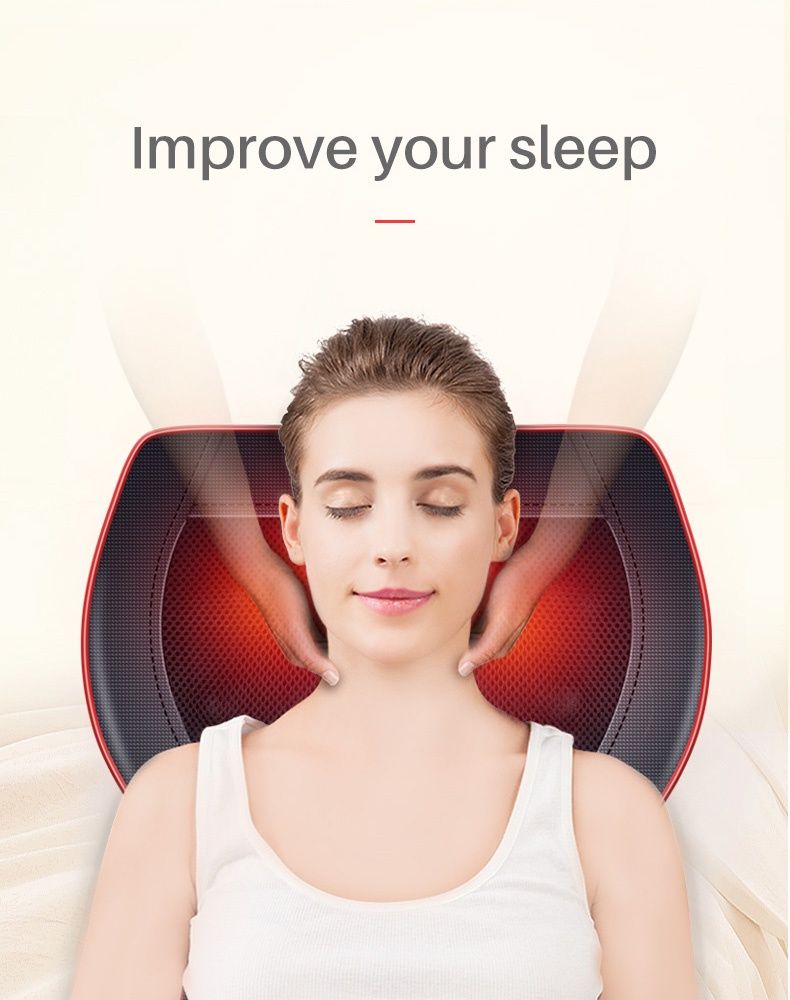 Massaggiatore elettrico per la schiena Jinkairui, impacco caldo a infrarossi, cuscino per massaggio cervicale, portatile per auto, uso domestico, regalo sano per_voghion.com