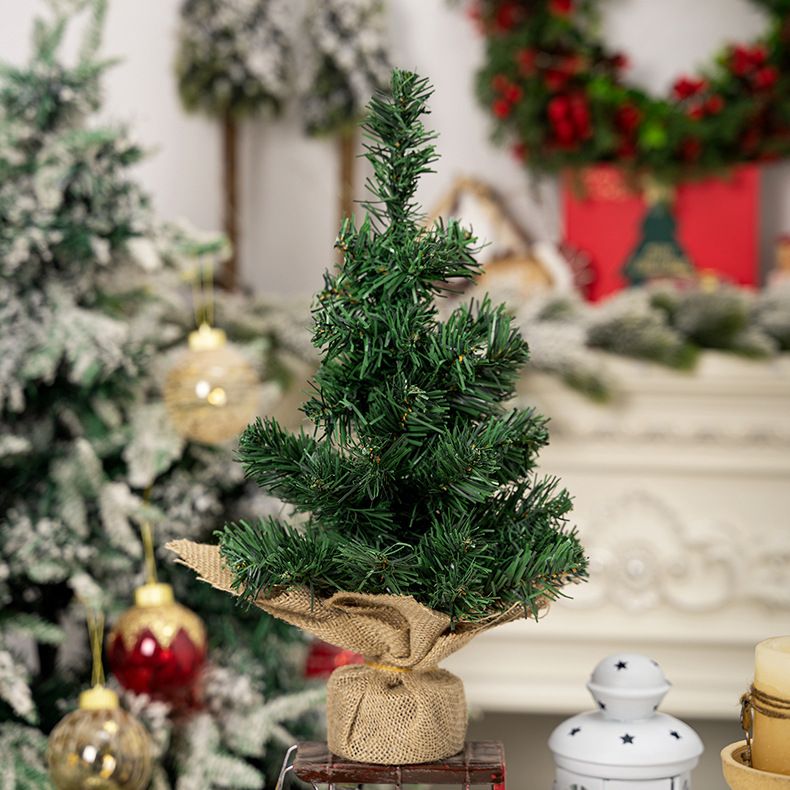 Ziemassvētku dekoratīvs mini eglīšu audums Ziemassvētku eglīšu stieņu rotājumi 30 cm Ziemassvētku eglītes darbvirsmas rotājumi_voghion.com