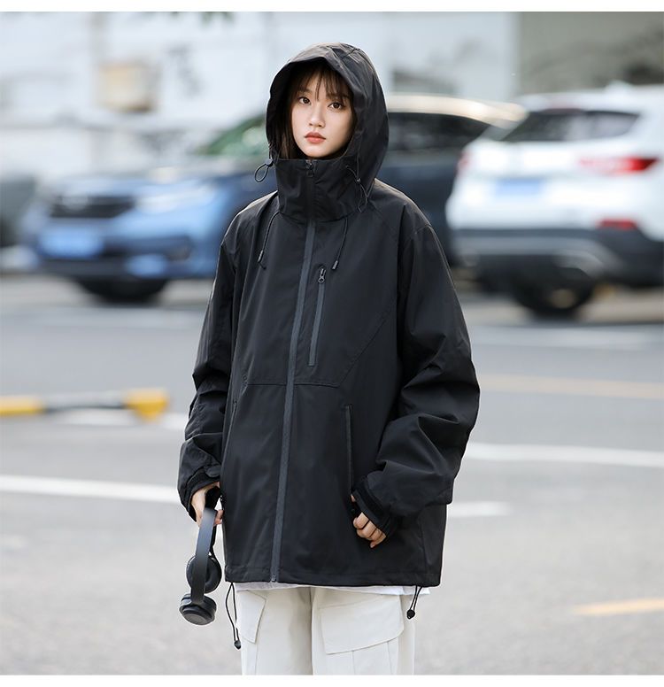 Outdoor New Model Loose Fit Mountaineering Windproof Waterproof Warm Couple Style Jacket For Men_voghion.com