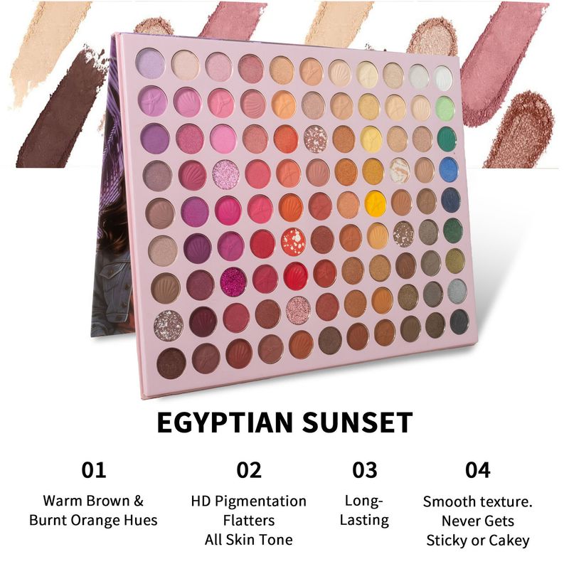 URATM 99-Color Makeup Palette - Matte, Pearlescent & Fine Shimmer Eyeshadows - Long-Lasting, Smudge-Proof, Highly Pigmented & Waterproof_voghion.com