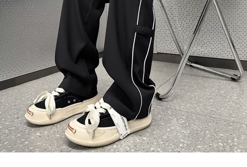 Coole casual voor heren zomer dunne Instagram afzakkende rechte losse en trendy brief wijde pijpen broek_voghion.com