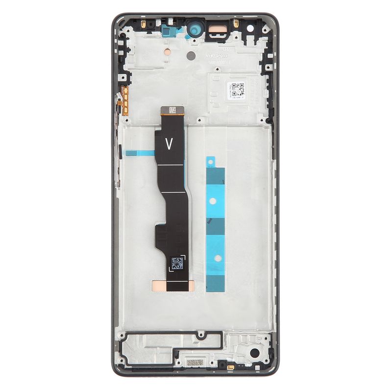 Pour Xiaomi Redmi Note 13 5G Matériau AMOLED d'origine Écran LCD Numériseur Assemblage complet avec cadre (Noir)_voghion.com