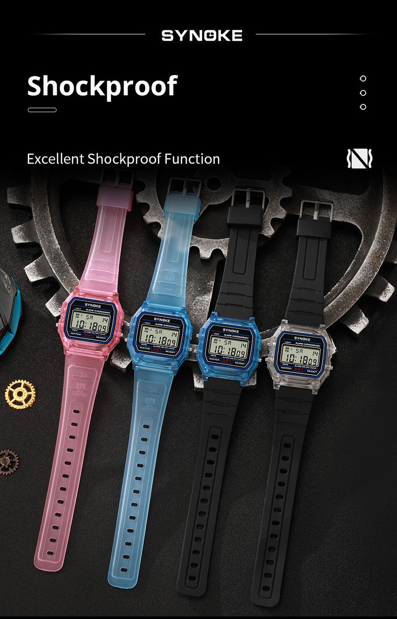 Retro Digital Sports Watch For Men And Women - Lightweight Square Design, 30M Waterproof, PU Strap, Multiple Color Options Small Square Spot_voghion.com