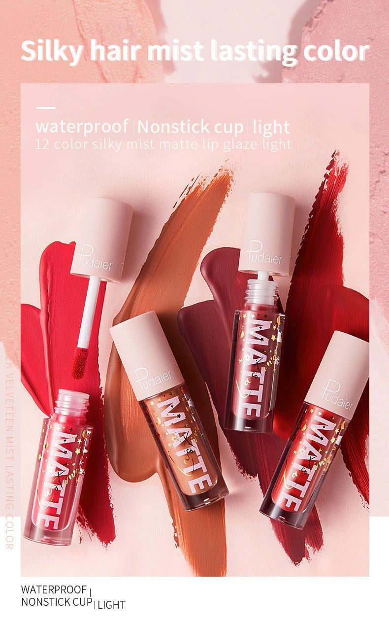 PUDAIER® Air Matte Lip Color - Color #07 Pink Fantasy_voghion.com