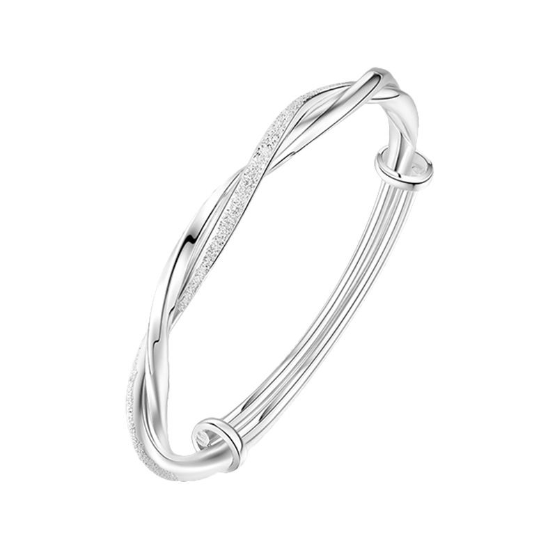 Silver Bangle Bracelets Set For Women Boho Multi Layer Stack Textured Bracelets Indian Chunky Bangle Bracelet For Women Teen_voghion.com