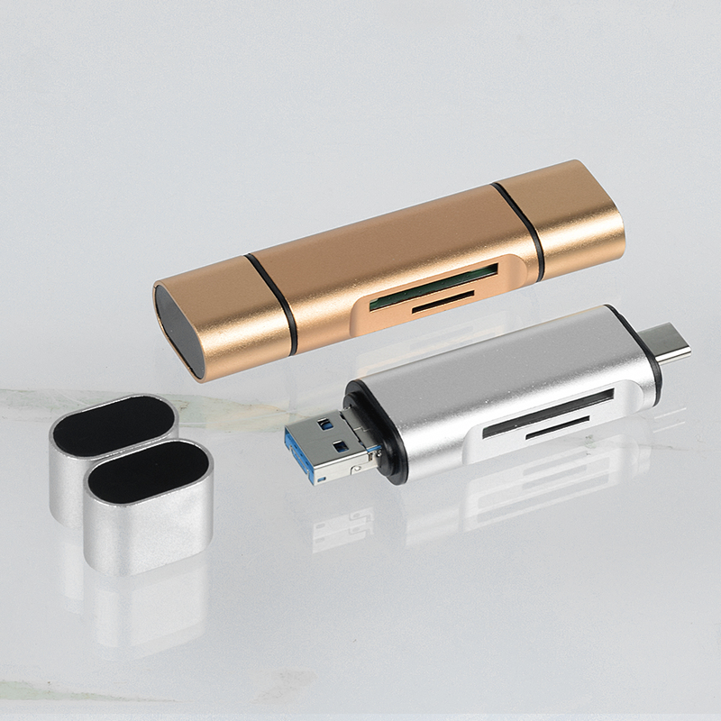 SD-Kartenleser, USB-C-Kartenleser, 3-in-1, USB 3.0, TF/Mirco SD, Smart-Speicherkartenleser, Typ-C-OTG-Flash-Laufwerk, Kartenleser-Adapter_voghion.com