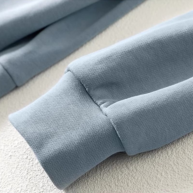 Damenbekleidung Zweiteiliges Sweatshirt Weites Bein Jogginghose Modisches Temperament Zweiteiliger Anzug Weiblich_voghion.com