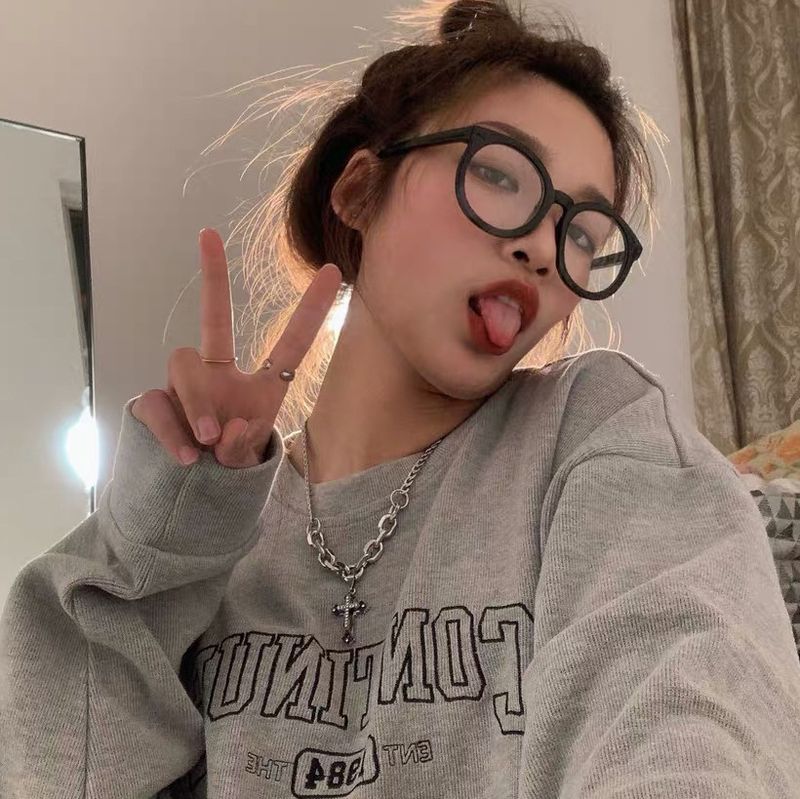 Double Chain Spliced Dia Cross Pendant Cuban Men's Sweatshirt Necklace Niche Design Hip Hop Titanium Steel Jewelry_voghion.com