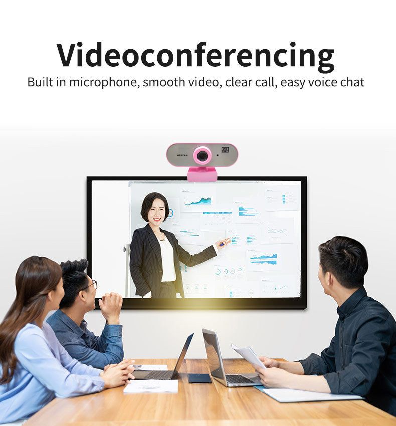 2K 4K HD Webcam With Microphone For Online Classes, Computer Video Calling & Home Use_voghion.com