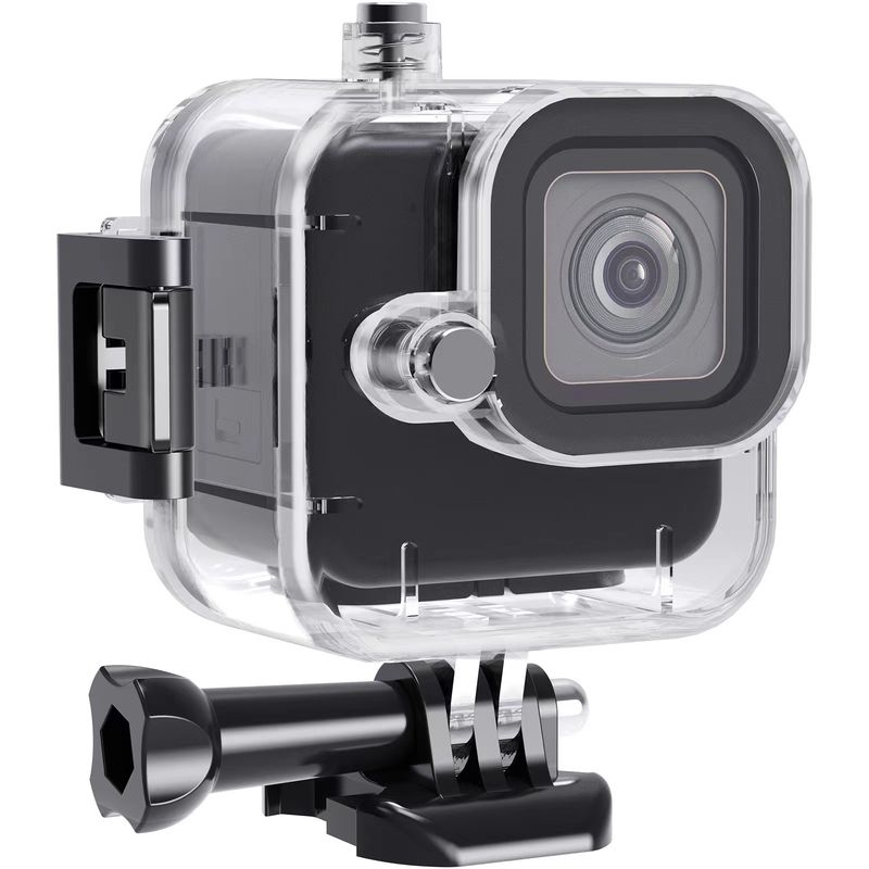 Klarer PC 60M Unterwasser-Tauchkoffer Tauchzubehörkäfig Kompaktes wasserdichtes Gehäuse für GoPro 11 Mini Black Action_voghion.com