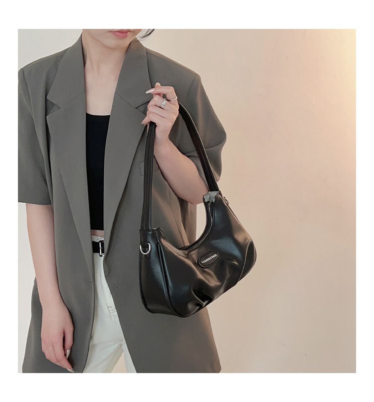 Fashion Hundred Schulter-Umhängetasche, High-End-Design, Halbmondform_voghion.com