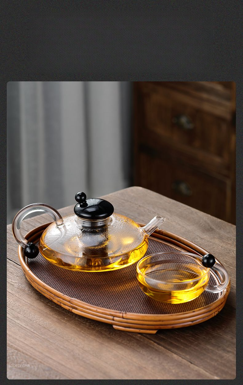 Set di lusso in vetro Nordic Light, caffettiera per tè e caffè, con coperchio a coda di topo, per fiori e frutta, stile europeo di alta qualità_voghion.com