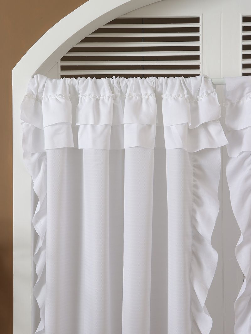 Magic Voile Sheer Curtains - Light Filtering Privacy Window Drapes With Anti-Scratch & Thermal Insulation For Bay Window, Living Room & Balcony_voghion.com