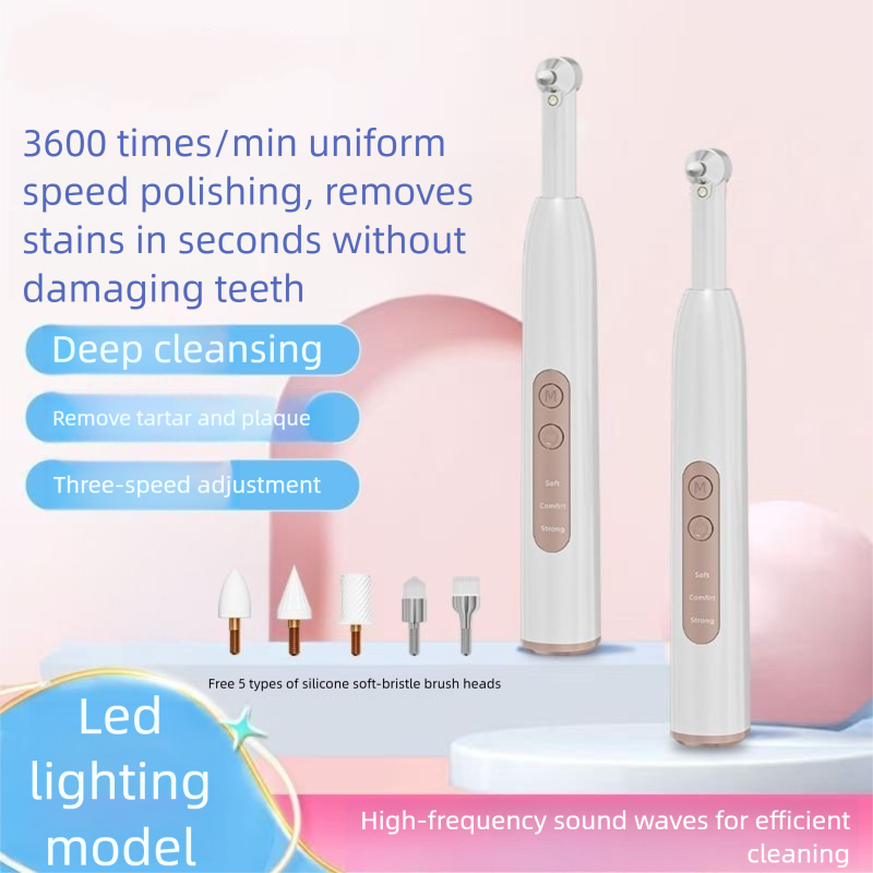 Spazzolino elettrico per bambini e adulti, adatto per lucidare e digrignare i denti, rimuove i denti gialli e la placca._voghion.com