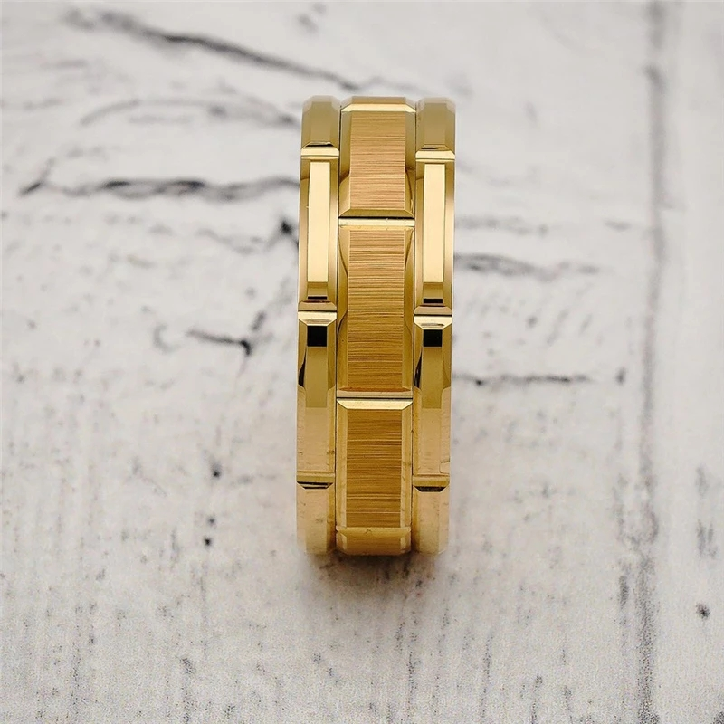 Nuovi arrivi Moda Acciaio inossidabile Semplice Matrimonio Fidanzamento Uomo Anelli Regalo di Natale Accessori_voghion.com