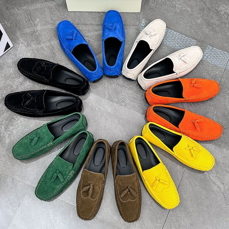 Brock Beanie – chaussures pour hommes, style britannique, grande taille, couvre-pieds décontractés, mocassins de conduite, printemps-automne 2024_voghion.com