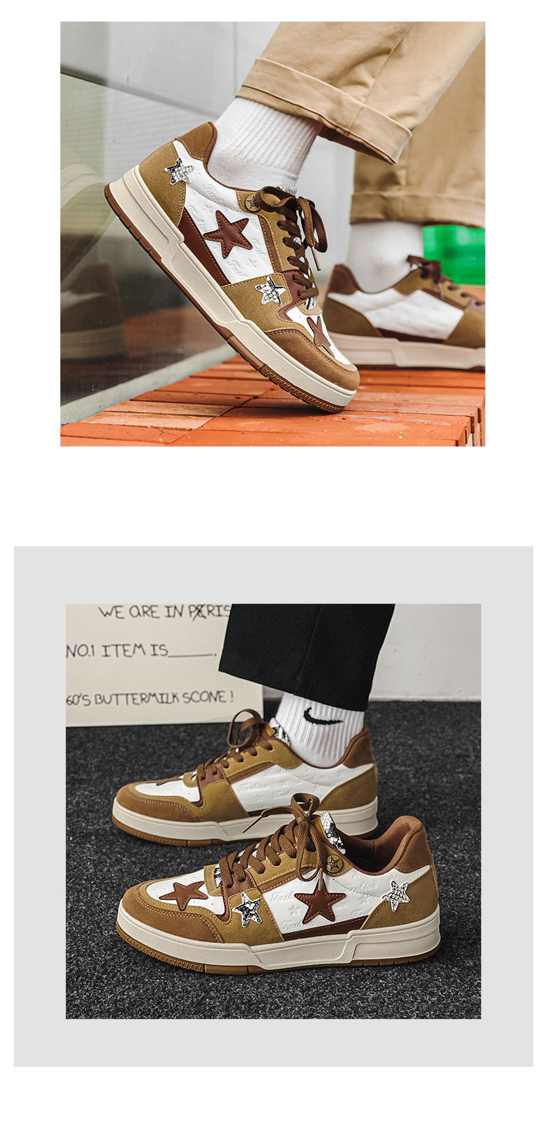 2023. gada jaunās Star Board kurpes, vīriešu zema augšdaļa, baltas kurpes, nacionālā tendence, nišas dizains, sporta, ikdienas, vīriešu apavi, vienas daļas, standarta modelis_voghion.com