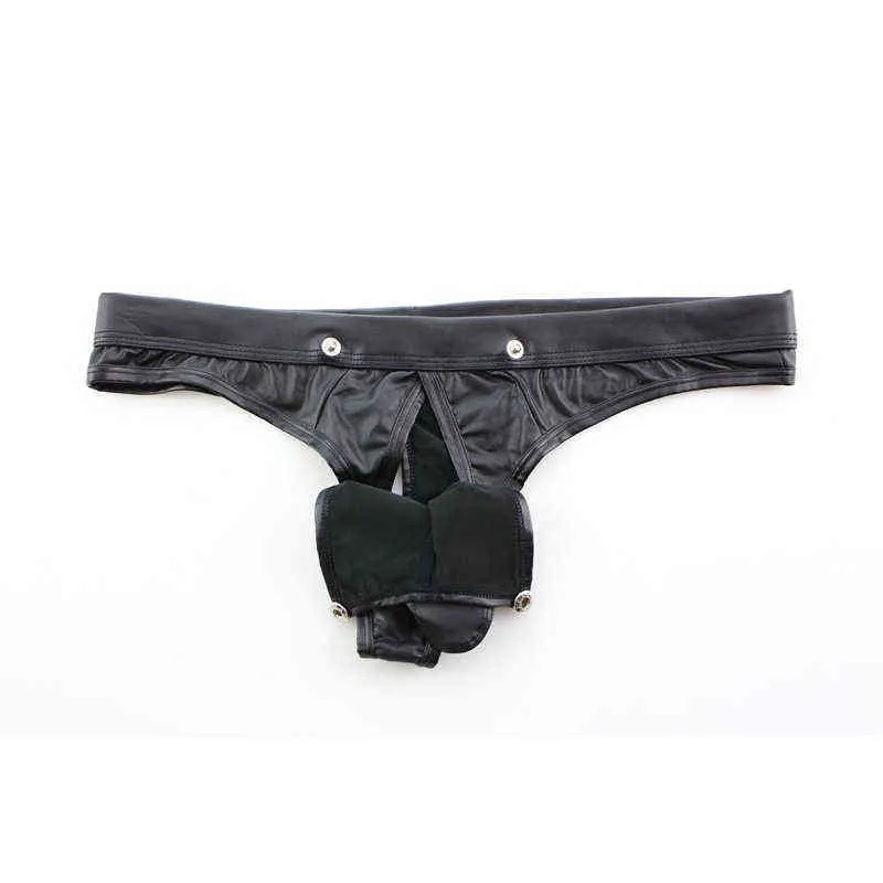 NXY Briefs and Panties Leather Jockstrap Gay Men Underwear Backless Pouch s Thongs G Strings Pu Sexy Erotic Ma_voghion.com