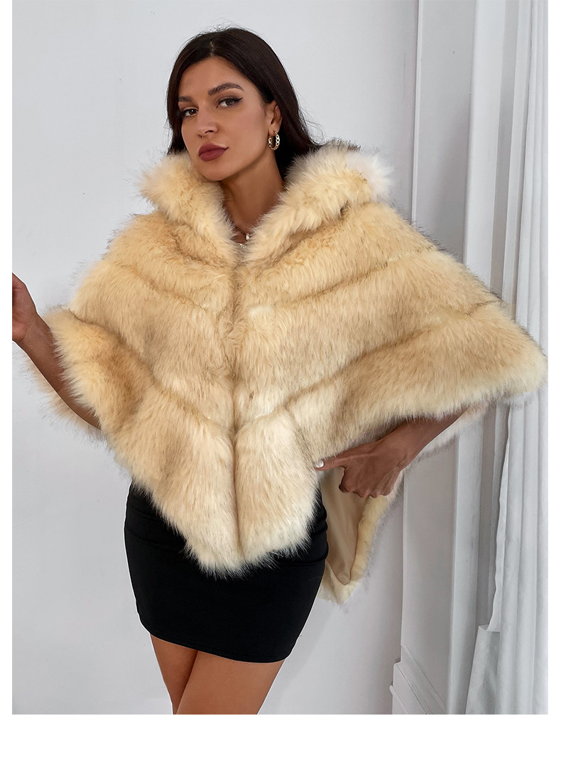 Luxury fur shawl cross-border fur coat women's fur coat_voghion.com