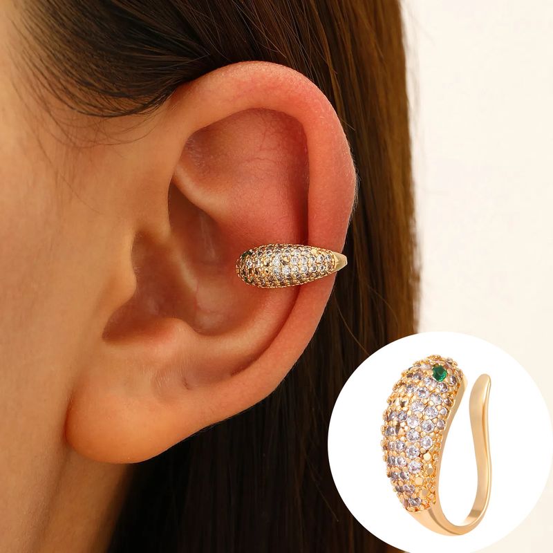 Boucles d'oreilles clip-light haut de gamme sans piercing pour femmes, style personnalité simple, zircone cubique_voghion.com