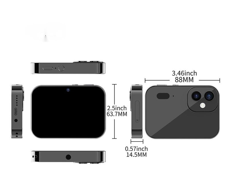 HD 64.0million Pixel CCD Music D6 Digital Camera Full Touch Screen Night Vision Singing_voghion.com