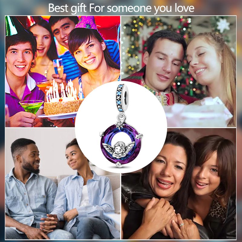 Damenschmuck, weiß verkupfertes Silber, niedlicher Bärenanhänger, Perlen, DIY-Schmuckzubehör, Armband_voghion.com