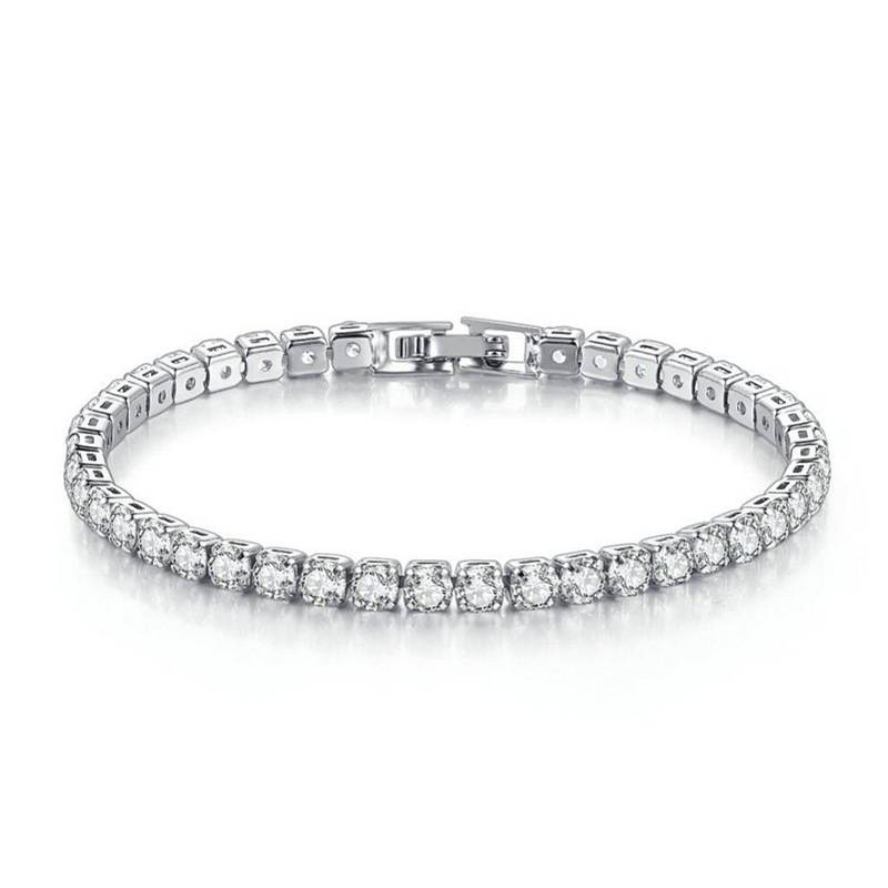 Hip Hop Zircon Anklet Simple Bracelet Gift Hiphop_voghion.com