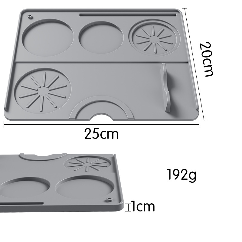 Geschirr Kaffeemaschine Silikonmatte Tablett Bar Abtropfmatte Kaffeepresspulvermatte Schutzmatte Esstischisolierung_voghion.com
