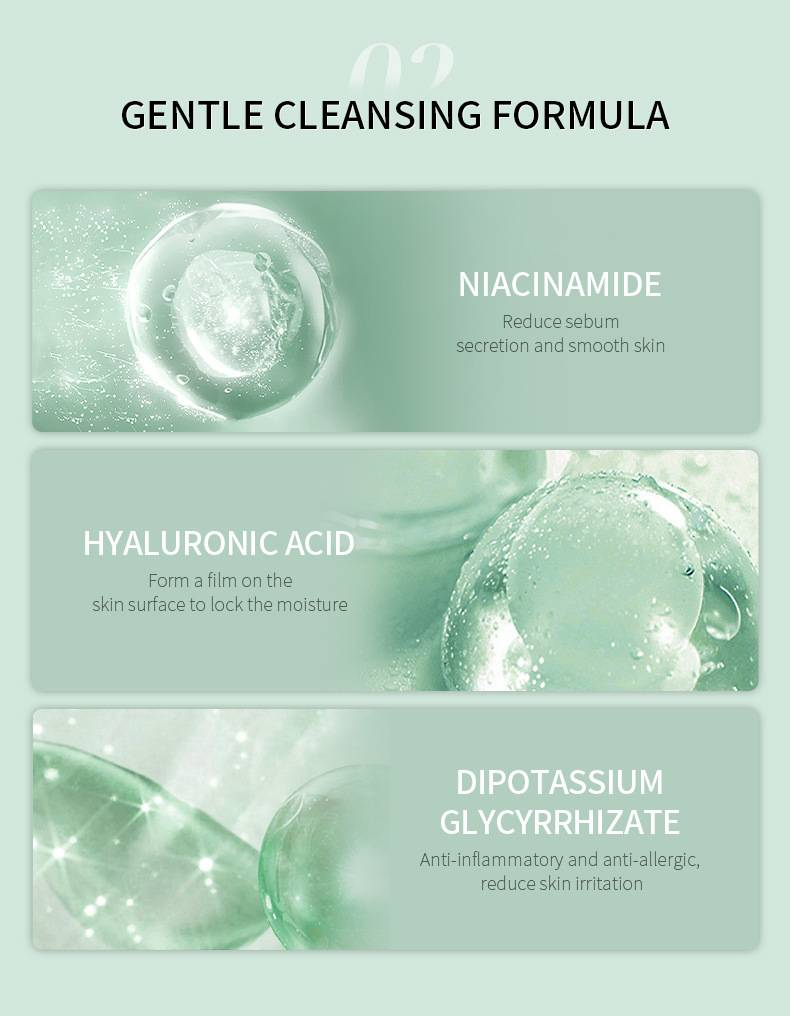 LAIKOU Centella Asiatica Facial Cleanser, Hydrating And Moisturizing, Refines Pores, Facial Cleanser 50g_voghion.com