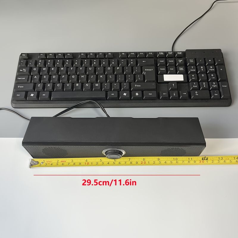 USB Powered Wired Desktop Speaker With 3.5mm Plug And Volume Control, Stereo Audio Output, Suitable For Computers And Laptops_voghion.com