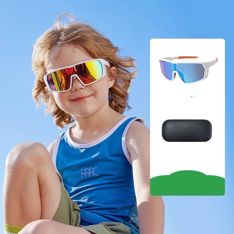 Occhiali da sole sportivi per bambini - Antivento e polarizzati per ciclismo e corsa | Protezione UV400 | Leggeri e resistenti per stili di vita attivi_voghion.com