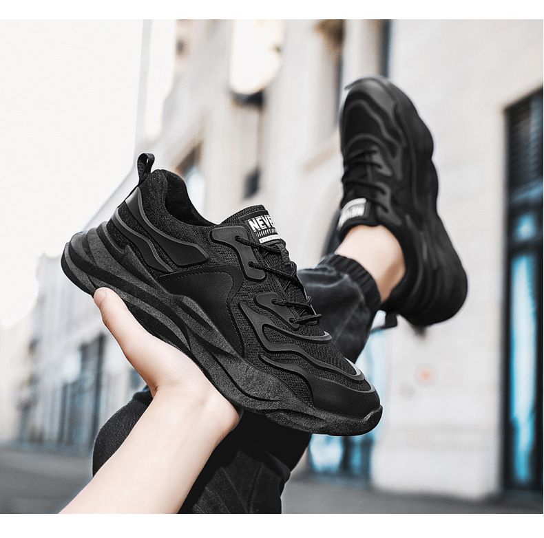 Atmungsaktive, lässige Herren-Sneaker, niedrige Schuhe, leichte, rutschfeste Gummisohle, modische Dad-Schuhe für den Sommer_voghion.com