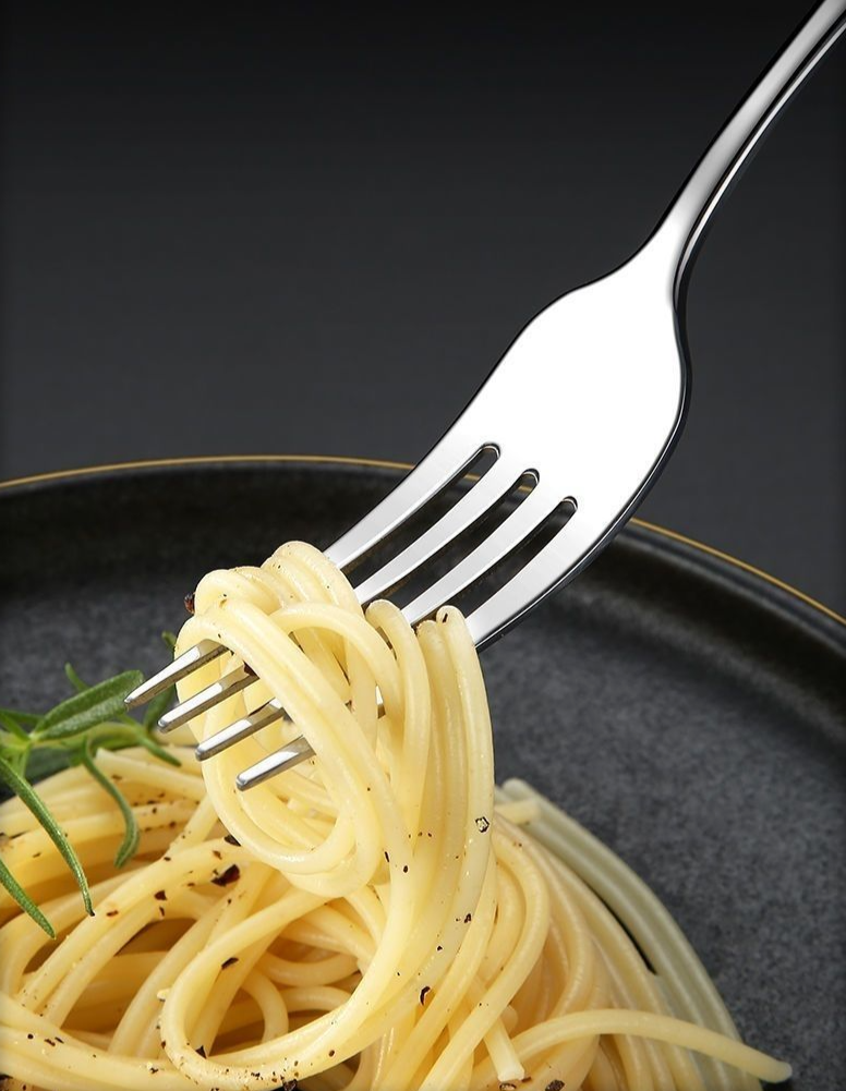 【Neuer europäischer Stil】 Hochwertiges Western- und Gabelset aus lebensmittelechtem Edelstahl mit verdicktem Steakmesser für den gewerblichen Gebrauch_voghion.com