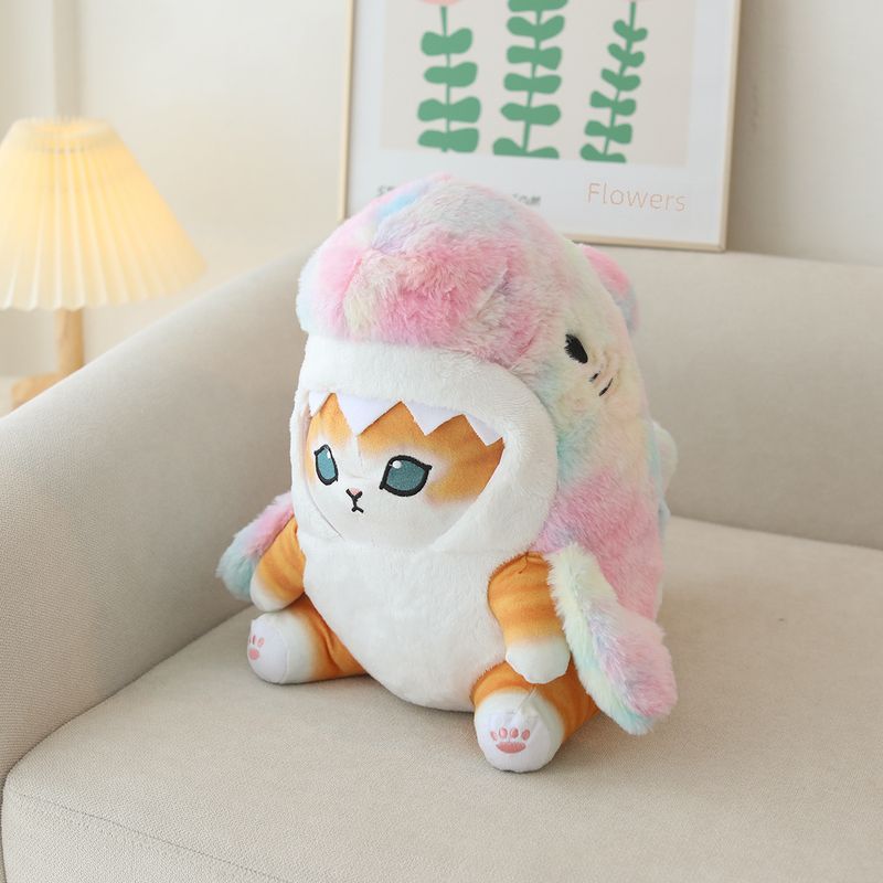 Cute Shark Cat Plush Toy - Soft and Playful_voghion.com