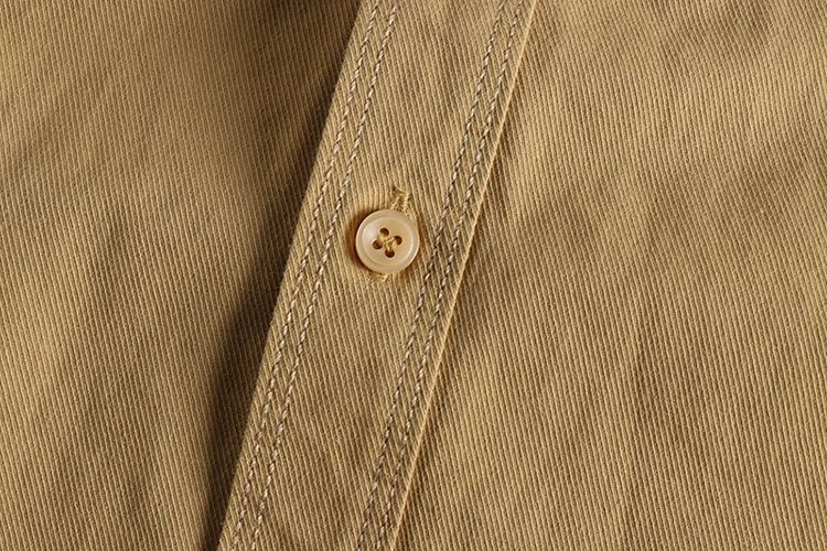 Camicia a maniche lunghe di ispirazione vintage - Twill di cotone con cuciture a contrasto (M-2XL, 11 colori, vestibilità slim, essenziale per tutti i giorni)_voghion.com