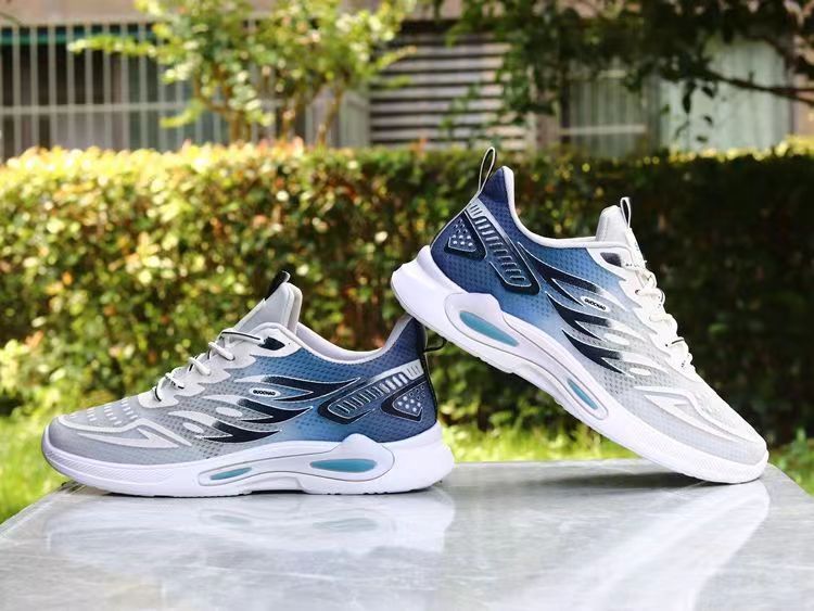 Ice Silk Mesh Men's 2025 New Korean Style Trendy Sports Student Soft Sole Running Breathable Casual Shoes_voghion.com