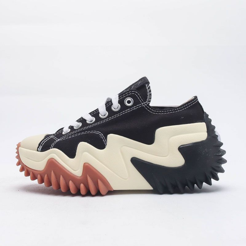 New New New 1970S, Sandwich Cookies, Thick Sole, Sponge Cake, High And Low Cut Canvas Shoes, Inner Height_voghion.com