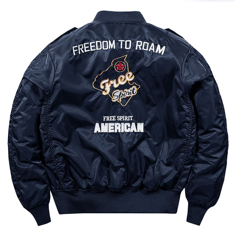 2024 Herren Winter Hip Hop Dicke warme Jacke Militär Motorrad Ma-1 Aviator Pilot Baumwolle Parka Männlich Baseball Bomber_voghion.com