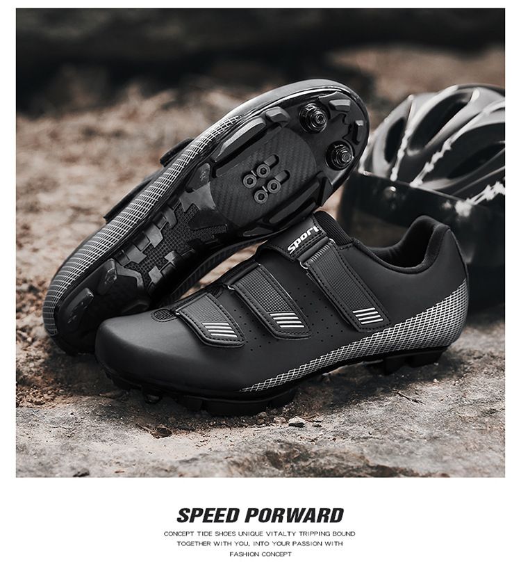 Outdoor Breathable Bike Riding Shoes Men's And Women's Mountain Lock Road Lock Bike Shoes_voghion.com