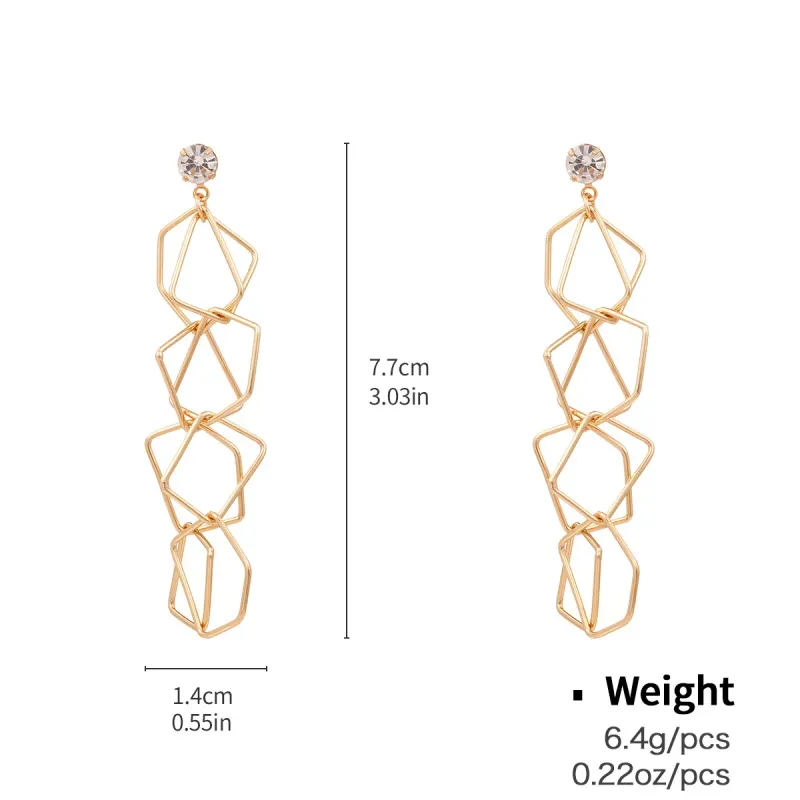 Neue, originelle Schmuckmode im klassischen Stil mit europäischen und amerikanischen Designlinien: Gesichtsmaske mit geometrischen Kupfereinlagen_voghion.com