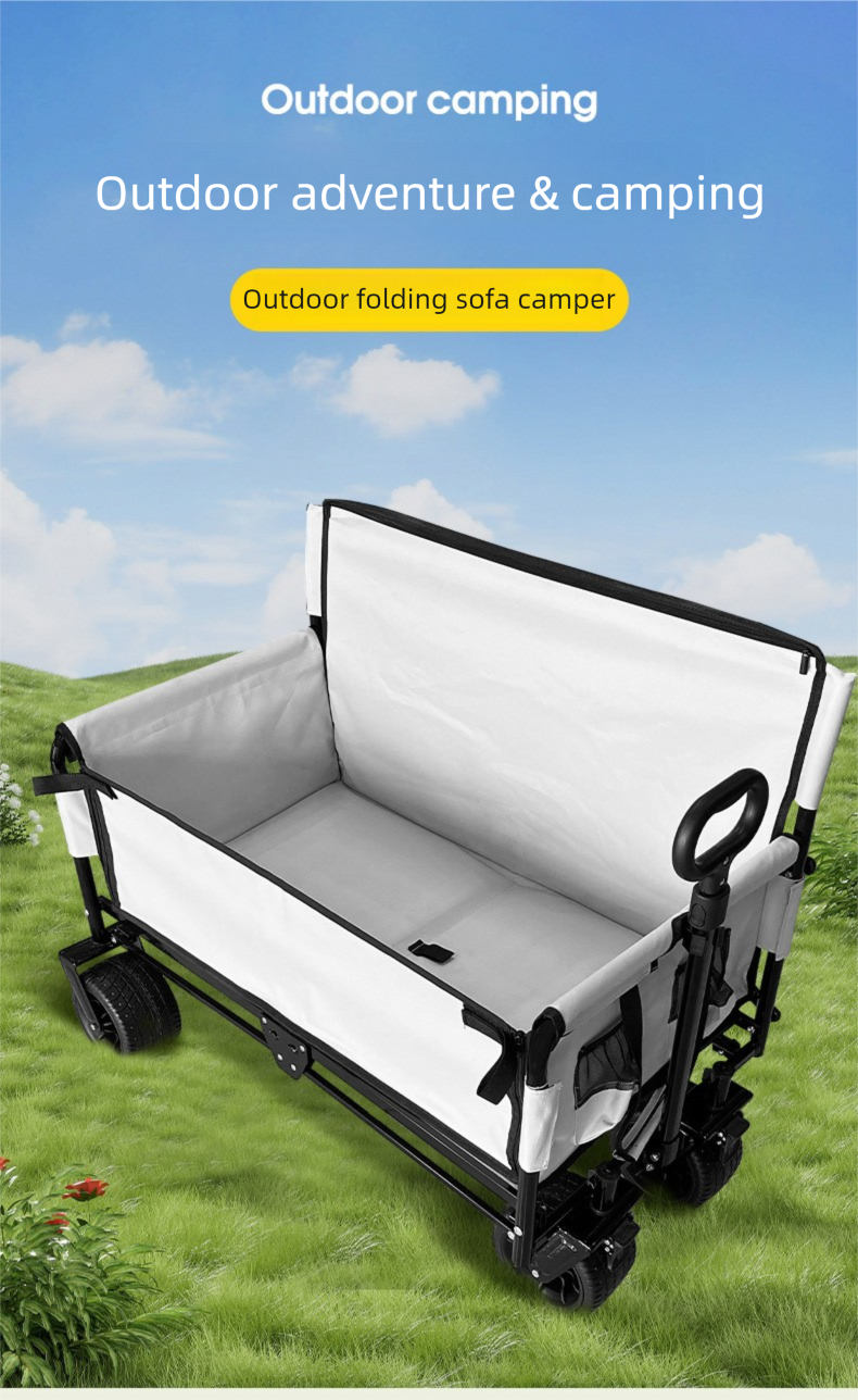 Asiento de sofá multifuncional para niños, reclinable, para acampar al aire libre, carrito de mano para acampar_voghion.com